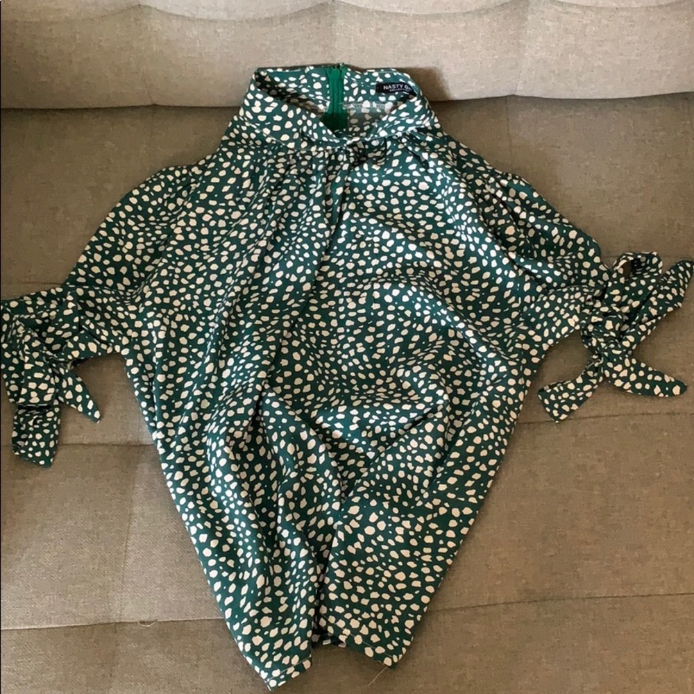 Green Spot Blouse